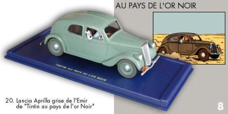 Lancia Aprilia Claire Tintin au pays de lor noir